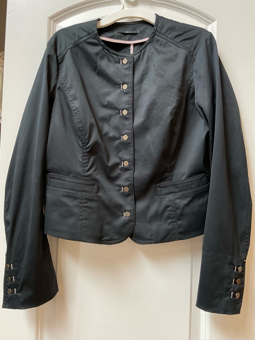 T21 Black Sateen Jacket